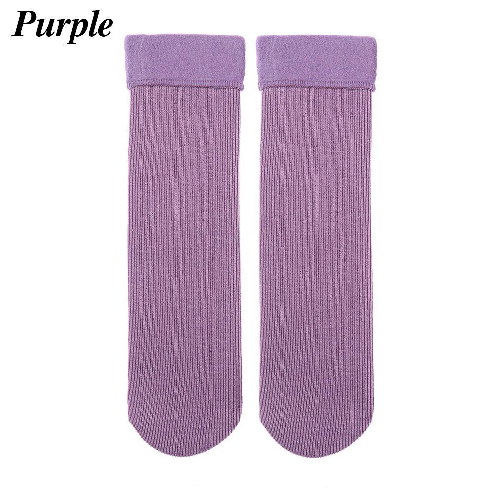 Autumn Winter Snow Boots Thicken Velvet Floor Socks Wool Cashmere Snow Socks Sleeping Warm Hosiery