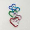 Mini Heart Carabiner: Aluminum Eight-Shaped Hook for Outdoor and Clothing Use