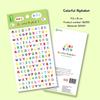 Dopamine Kid's 1st Birthday Cartoon Face & Alphabet Epoxy Stickers for Photo Props