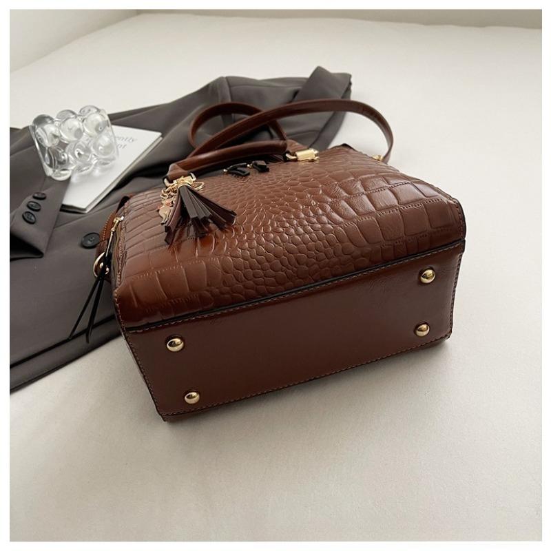 2025 Новая Модная Сумка-тоут с Текстурой Однотонная с Узором Под Камень Большой Вместимости На Одно Плечо Ручная Носимая Через Плечо