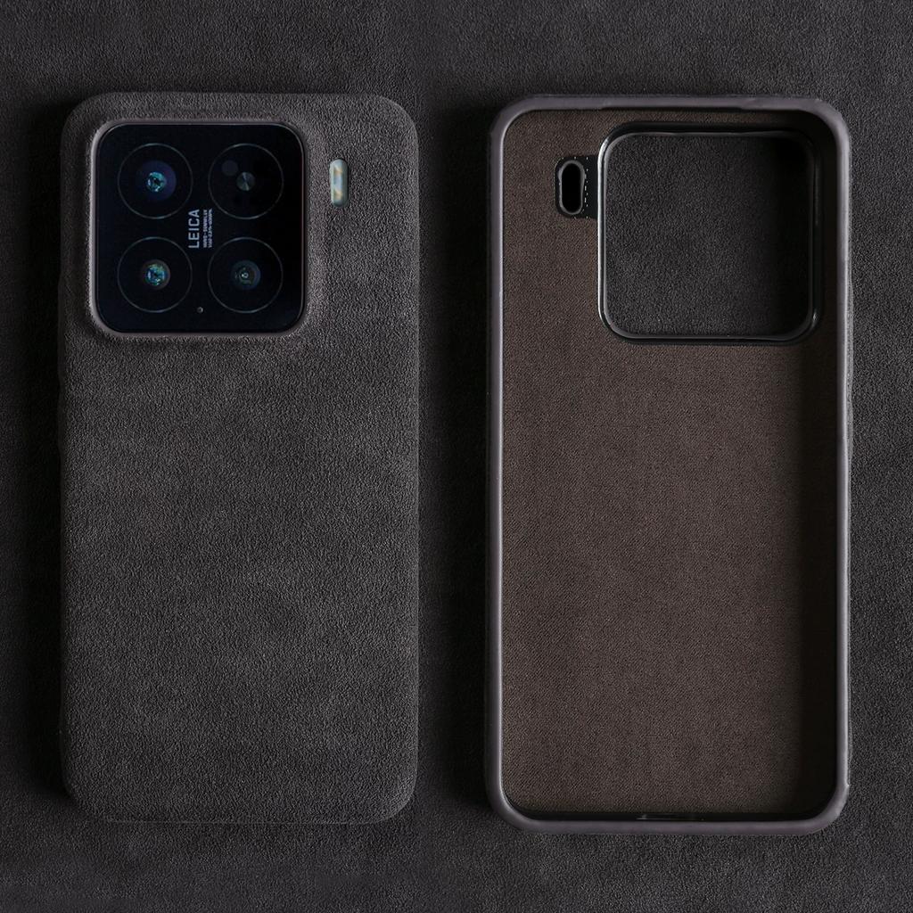 Alcantara Flip Case for Xiaomi 17 Pro Max 15 Ultra 14 13T 13 Business Slim Suede Leather Full Coverage Shockproof Cover