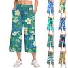 Women's Summer High Waist Printed Casual Sportswear Casual Cropped Pants Loose Pants
