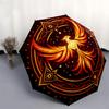 1pc Phoenix Rising Mandala Umbrella with Plastic Handle,Suitable for All Seasons Home Travel Outdoor UmbrellaDD1180