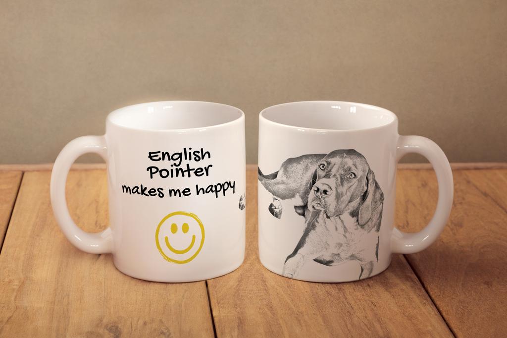 English Pointer I - cup with a dog, cheerful cup for a dog lover, personalized gift from the Art-Dog brand