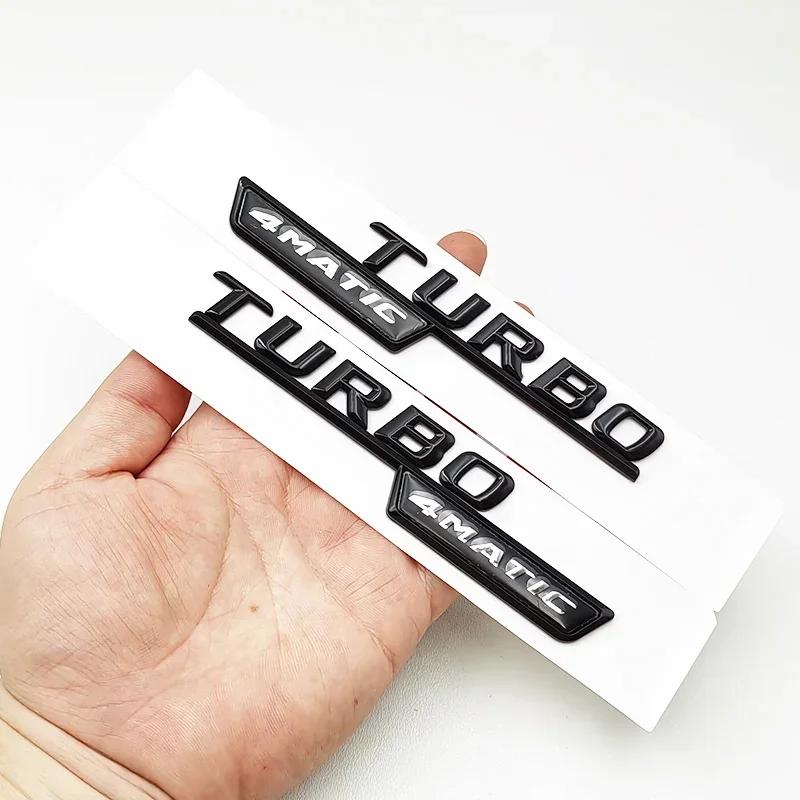 3D ABS Black CLA45 Logo TURBO 4MATIC Badge For Mercedes Benz CLA 45 AMG W117 Car Rear Star Sticker Trunk AMG Emblem Accessories