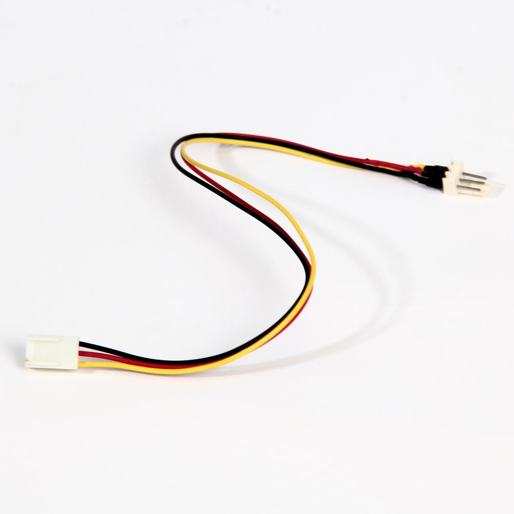 10Pcs/Lot 12V 3-Pin Male To 3-pin Female PC Fan Power Extension Cable 26cm Fan Power Extension Lengthen Cable Fan Connector Wire