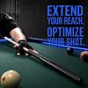Black Billiard Cue Extender Carbon Fiber Cue Extension Black Billiard  Billiard Games