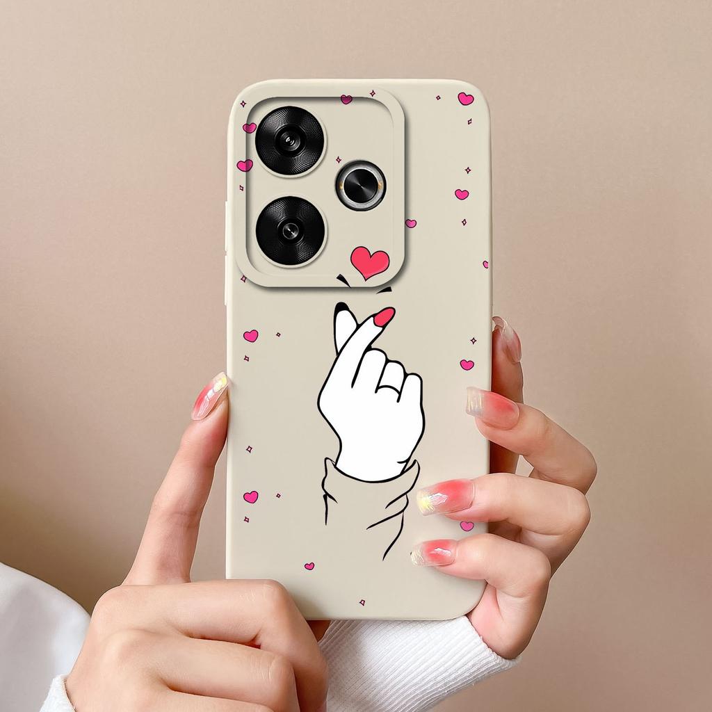 Чехол для Poco M6 Pro Стильный противоударный Funda для Xiaomi Poco M 6 M6Pro Жидкий силикон Полная защита Задняя крышка телефона Capa
