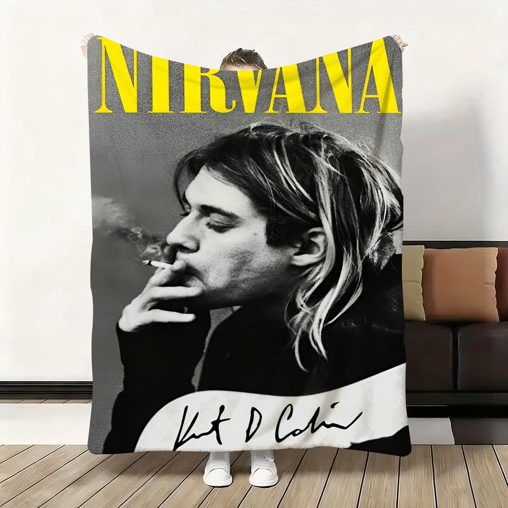 Группа Hot N-Nirvana Классический фильм Плед из фланели Пушистое Мягкое Одеяло Теплый Приятный к коже Плед для Дивана Кровати Офиса Сна Зима