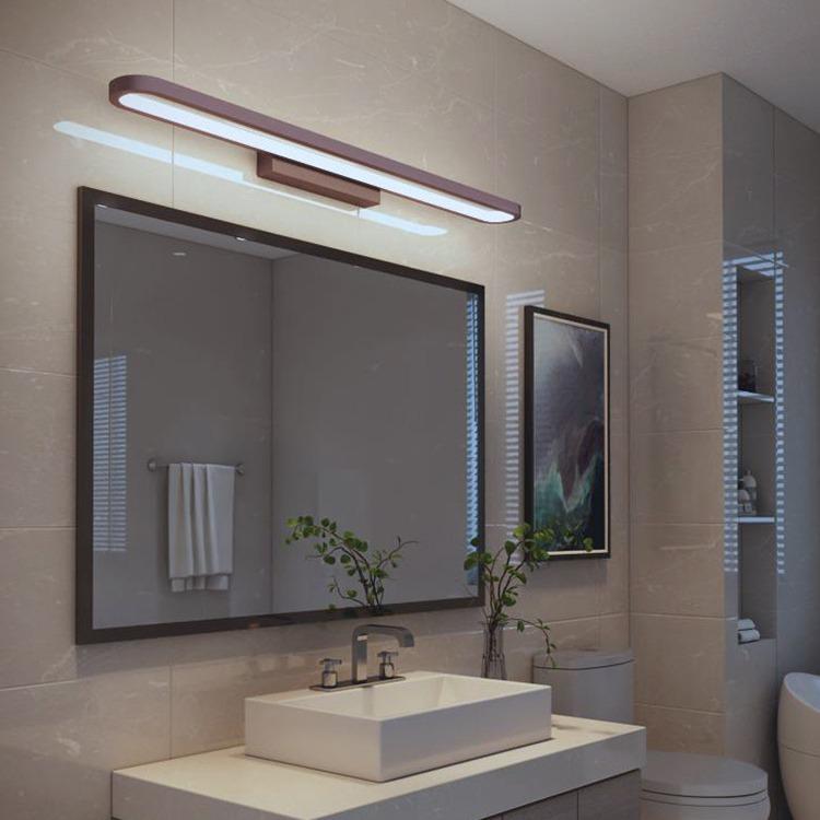 Светодиодный зеркальный светильник Кольцо Скандинавский туалетный зеркальный шкаф основные лампы Простые спальные гримерные ванные ванные настенные светильники