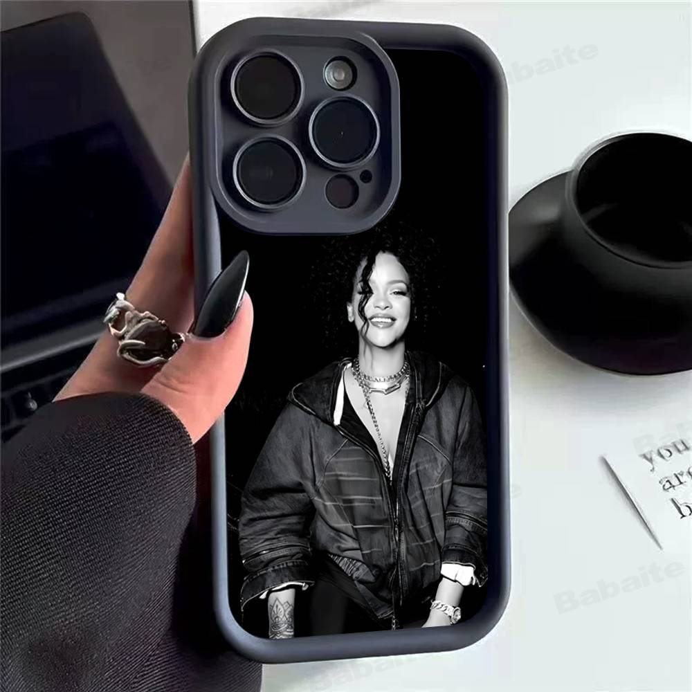 Чехол для телефона Rihanna для iPhone 17 16 E 15 14 13 12 11 Pro Max Plus Задняя крышка