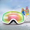 Children's Ski Goggles Double Anti-fog Spherical Children's Ski Goggles 6-14 Years Old Equipment.