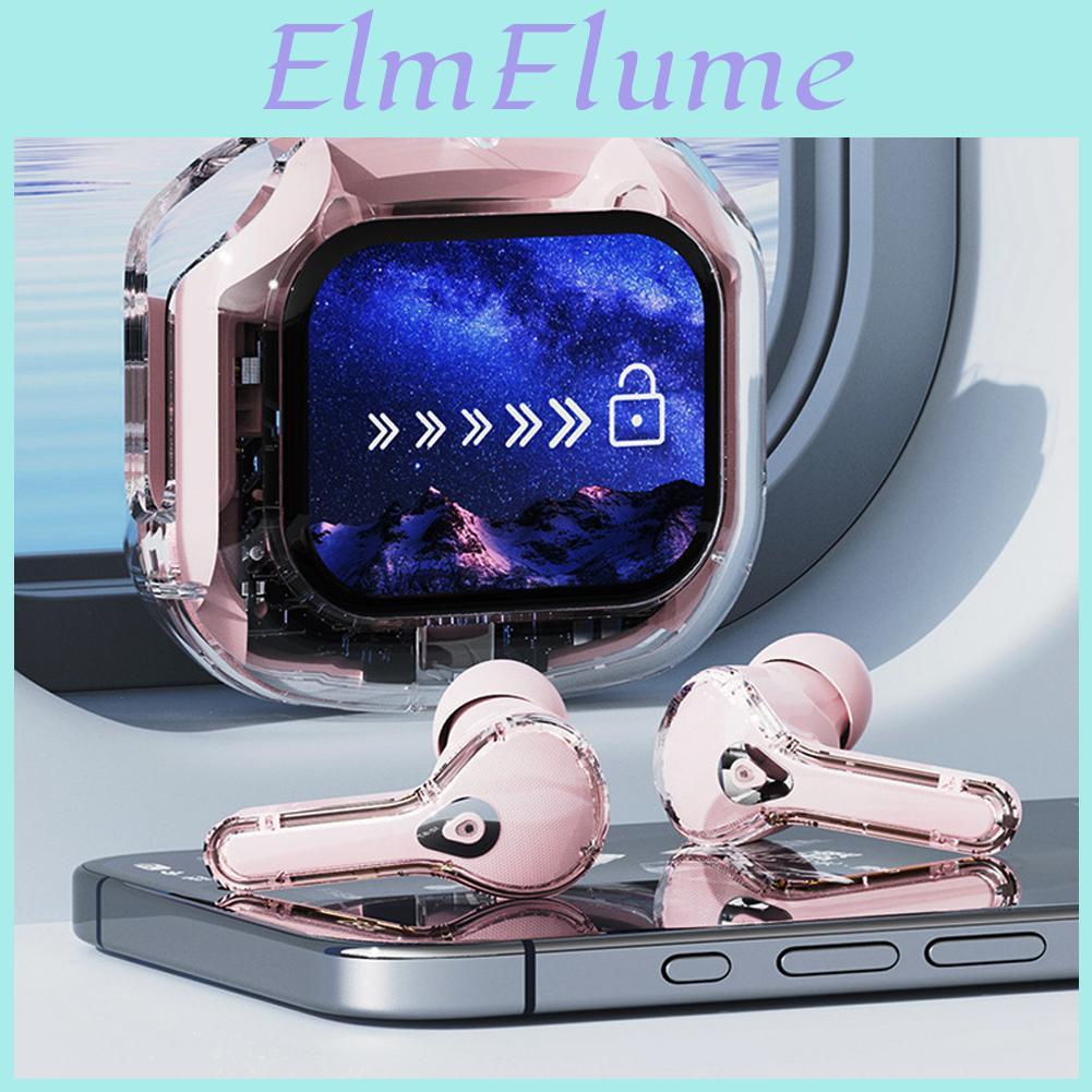 Bluetooth Small Wireless Earphone Binaural In Ear Buds Lcd Display Stereo Bass Tws Earbuds Sports Headset
