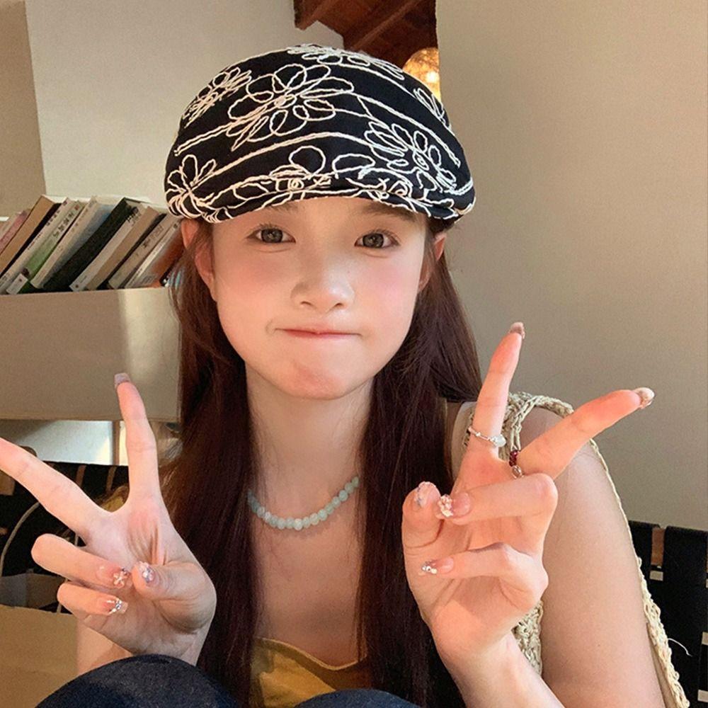 Винтажные шляпы художника Y2k, солнцезащитные ретро кепки газетчика, модные береты для дерзких девушек, женские