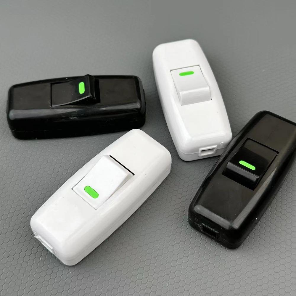 2 шт. Классический маленький тумблер Пластиковый выключатель света Встроенный Вкл/Выкл Переключатель в форме лодочки Настольная лампа