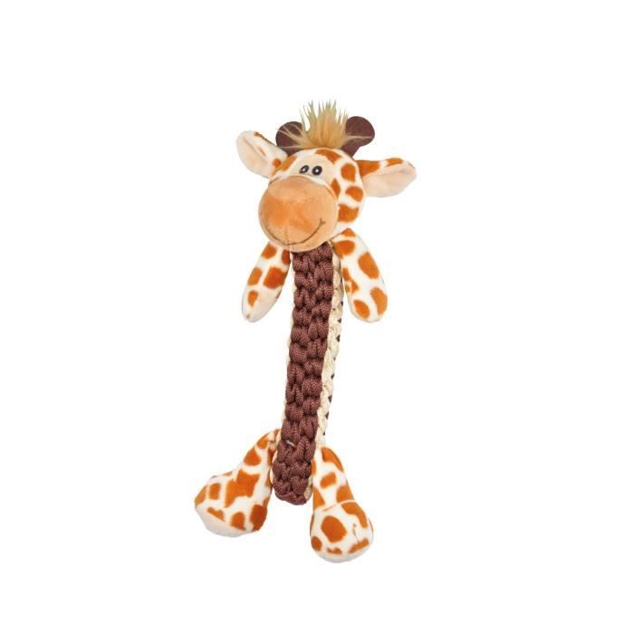 Jouet - Girafe - 34 cm - Corde sonore - Résistant et lavable