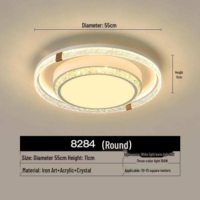 Современный потолочный светильник с полной защитой глаз - Модель 2025 года для гостиной и главной спальни