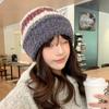 Hat Women's Fashion Versatile Knitted Wool Hat Winter Warm Thickened Cold Ear Protector Hat Tide