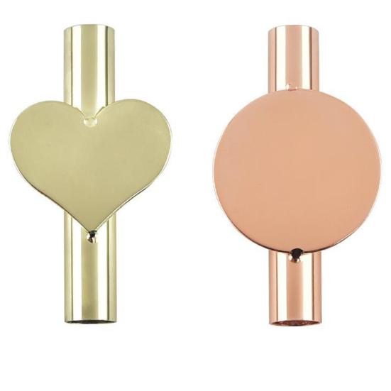 Настенное крепление металлическая трубка для цветов самоклеящаяся без сверления круглая сердечко любовь настоящий сухоцвет дисплей