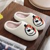 Cotton Fluffy Slippers Home Cartoon Pumpkin Flat Plush Slides for Couple 2024 Funny Halloween Casual Designer Women Indoor Shoes