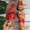 2024 Summer Flat Sandals Women Slippers Fashion Open Toe Outdoor Slippers Casual Beach Women's Shoes Plus Size Zapatos De Mujer