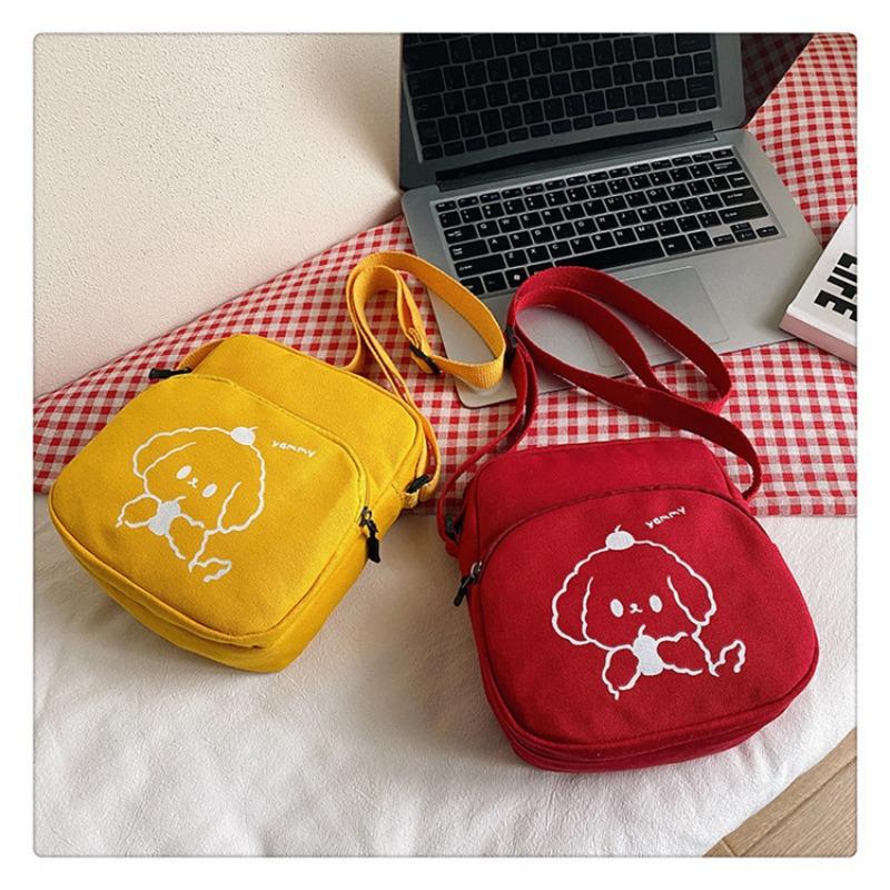 Японский стиль Харадзюку, мультяжная холщовая сумка, корейская минималистичная сумка через плечо для студентов