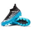 34-46 Men's High-top Large-size Football Shoes Long Nail Anti-slip Resistance TPR Artificial Captain Outdoor Youth Football Boots