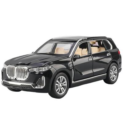 1/32 BMW X7 Внедорожник SUV Сплав Металл Литой Модель Машины Звук и Свет Инерционный Коллекция Хобби Детская Игрушечная Машина Подарки на День Рождения
