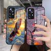 Чехол для телефона с орлом для Samsung S25 S24 S23 S22 S21 S20 Plus Ultra Note20 Стеклянный чехол для телефона Популярный Премиум