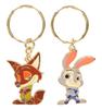 Nick & Judy Pair Keychains, Tokyo Disney Resort Exclusive Zootopia Keychains