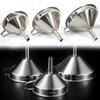 Funnel Liquid Dispenser Silver Spill Tool Stainless Steel