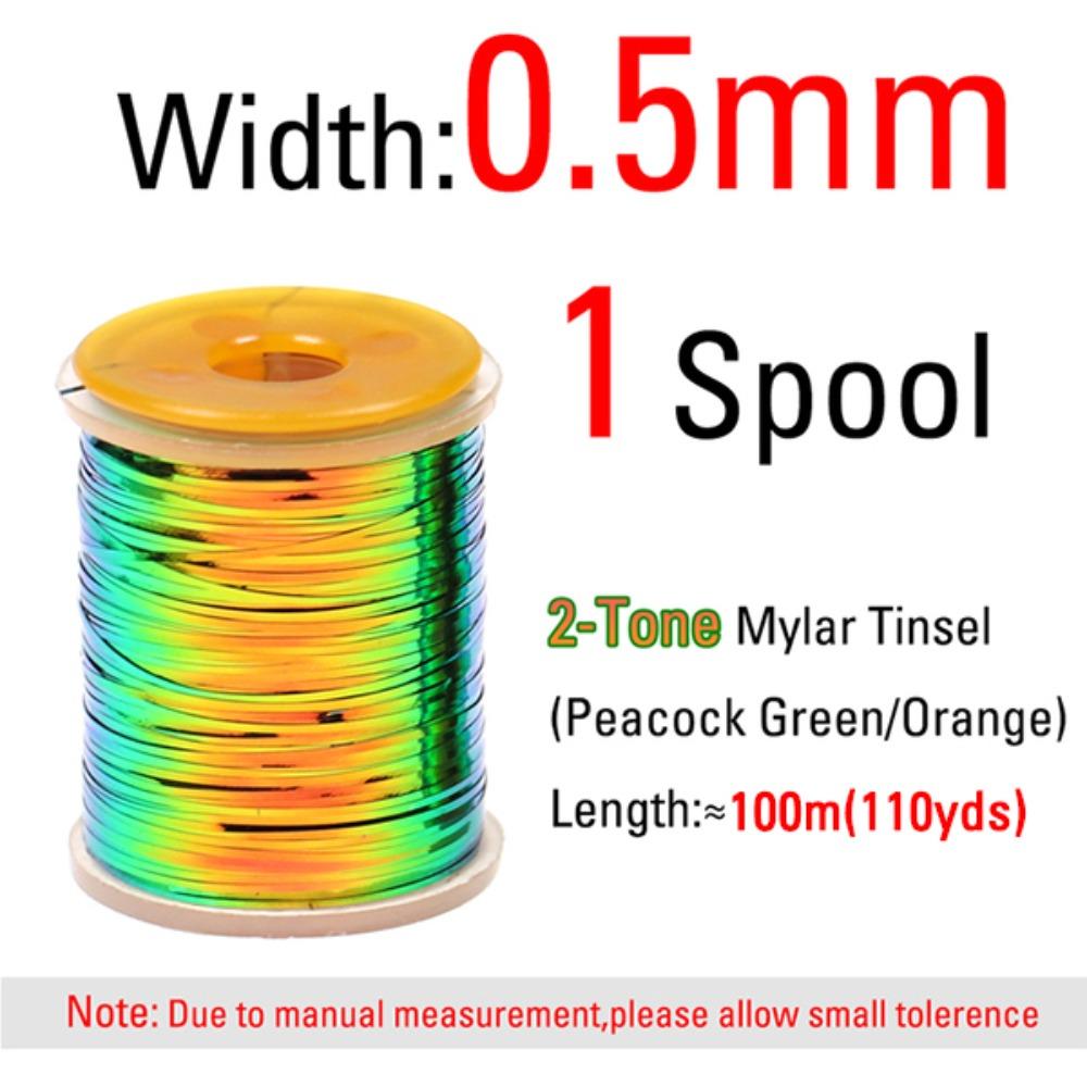 Flat Tinsel Wet Flies Body Peacock Orange Tinsel Fly Tying Tinsel Midges Nymphs Tying Materials
