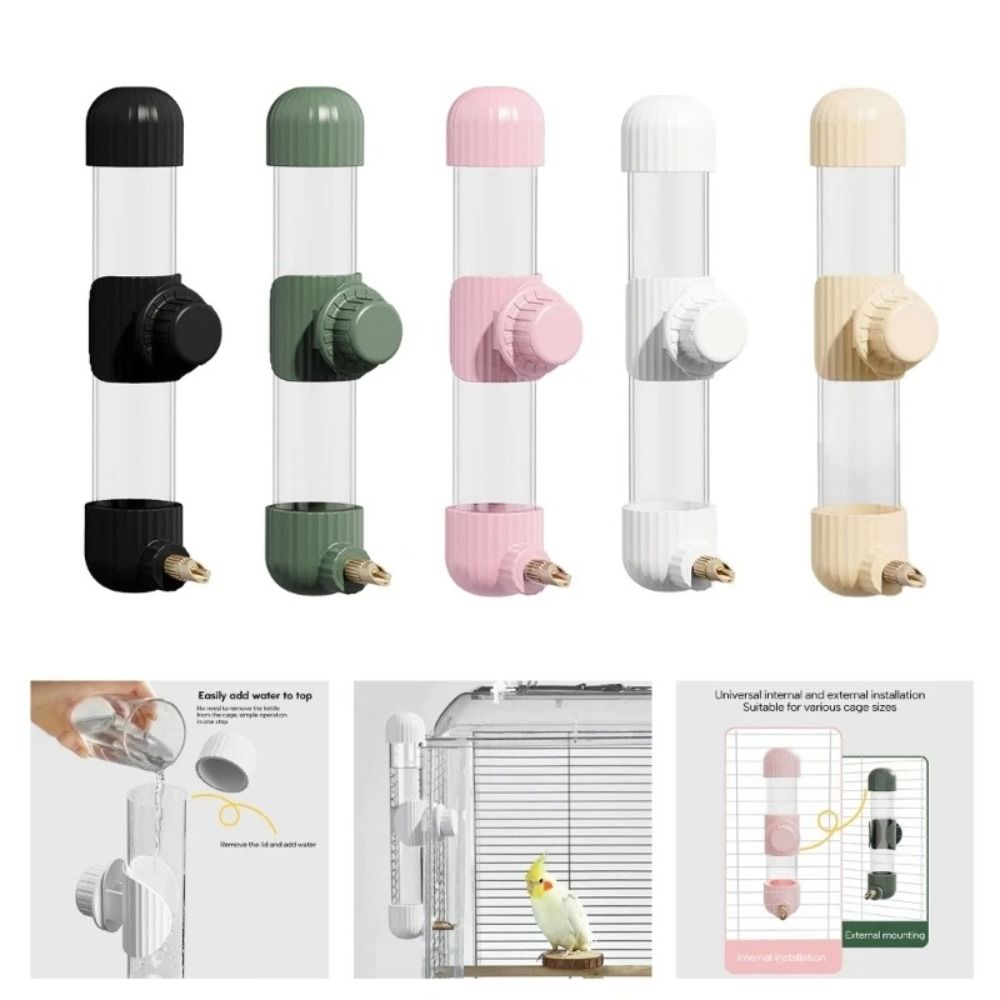 220 мл/280 мл автоматическая кормушка для птиц без капель диспенсер для воды для попугаев канарейка