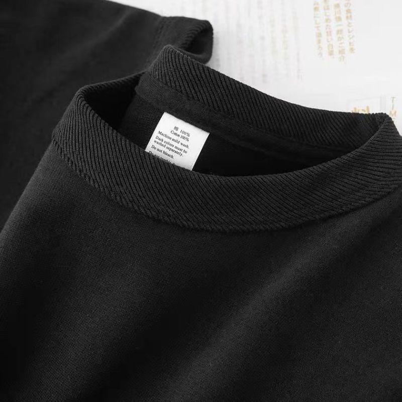 Футболка свободного кроя из чистого хлопка в стиле ретро, повседневный стиль с короткими рукавами