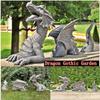 Статуя Дракона Украшение Сада Смола Статуя Дракона Украшения Смола Дракон Jardin Декор Сада Пасхальный Декор Сада Аксессуары Для Дома Статуи