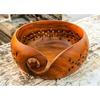 Wooden Yarn Bowl Hand Made Rosewood Wood For Knitting & Crochet Yarn Holder Gift