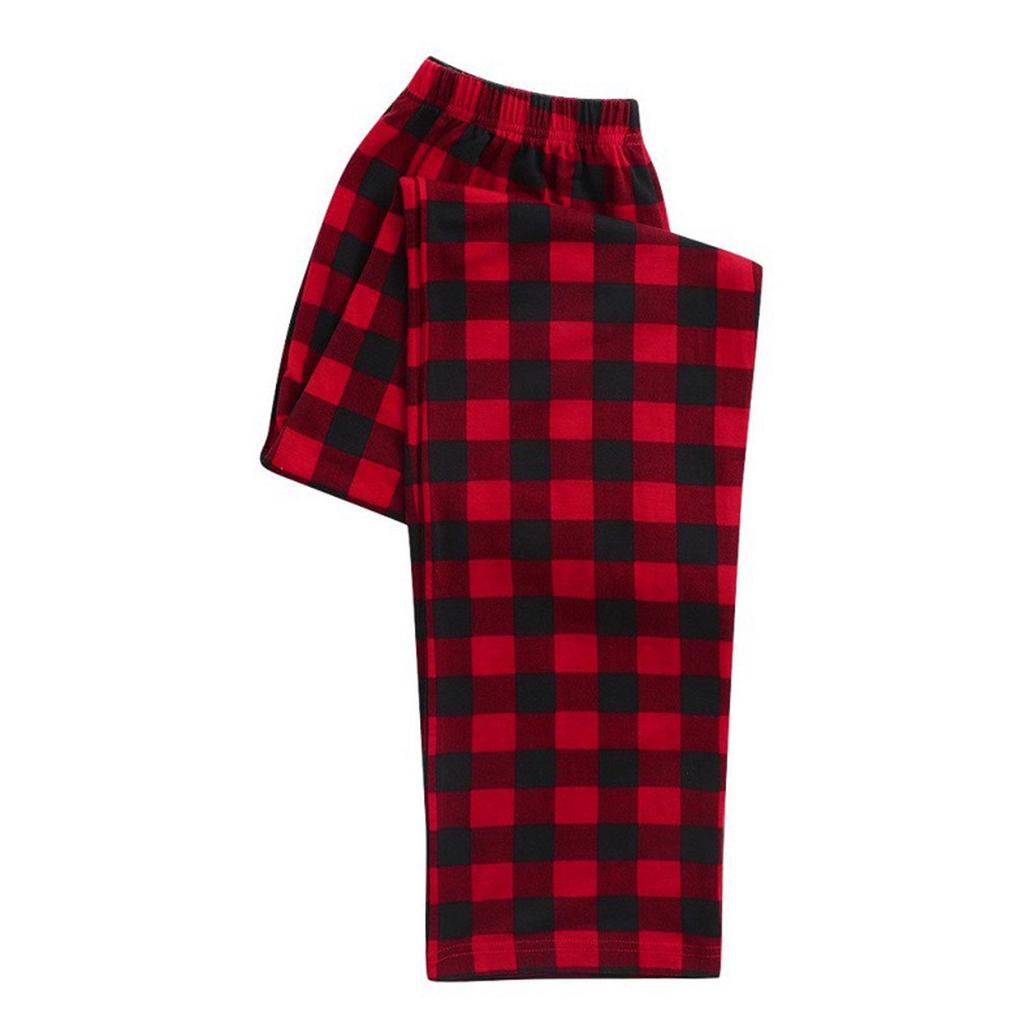 2022 Рождественская семейная клетчатая пижама - Мягкий и теплый комплект домашней одежды