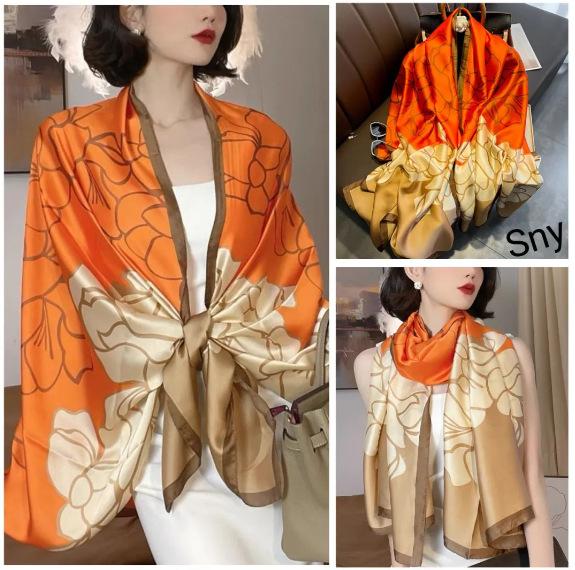 Women's Spring and Summer Thin Section Temperament Sunscreen Silk Scarf