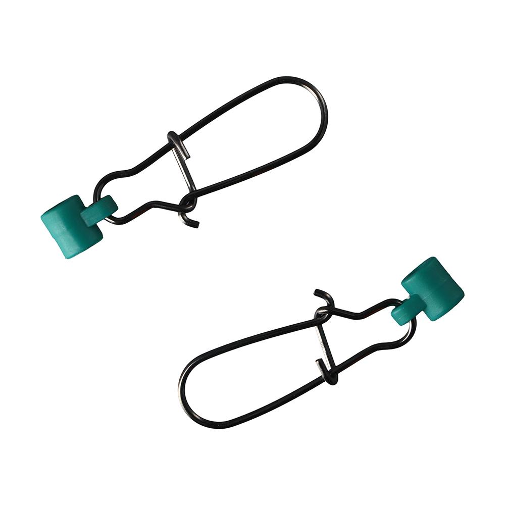 25Pcs Green Nickel Swivels Snap 220LB 8# Fishing Swivels Heavy Duty Fish Finder Fishing Sinker