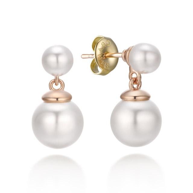 Серьги Cranne 14K Gf с двумя жемчужинами C24Egf100