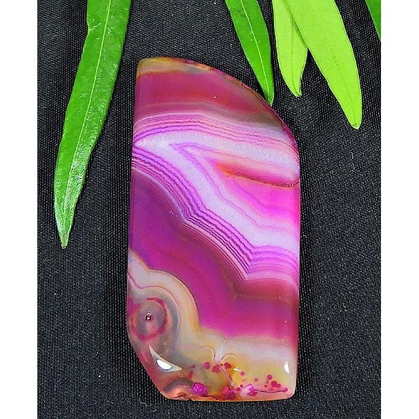 65Cts. Окрашенный ониксовый агат, кабошон фантазийной формы, россыпью, драгоценный камень 24X41MM SK-4363