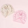 Solid Color Big Bow Hats Soft Toddler Turban Cute Newborn Accessories  Baby Girls Boys