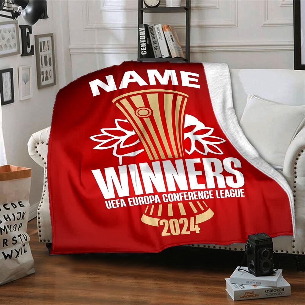 Custom Name Olympiacos FC Crest blanket for Couch & Bed, Plush Cozy Fuzzy Blanket Super Soft & Warm Blankets for Fall and Winter. 0908256