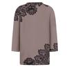 Women's Fashion Casual Round Neck 3/4 Sleeve Loose  Printed T-Shirt Ladies Top