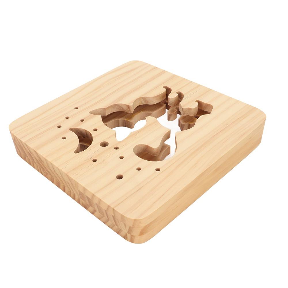 Cute Cat Shape Wooden 3D Lamp LED Light Night Light Lamp Cat 3D Wood Light Bedroom Decor