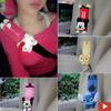 Милый мультяшный автомобильный ремень безопасности, чехол для детского ремня безопасности с изофиксом, накладки на плечи, защита, плюшевые