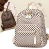 Fashion Women's Backpack Vintage Plaid Large Capacity Travel Backpack