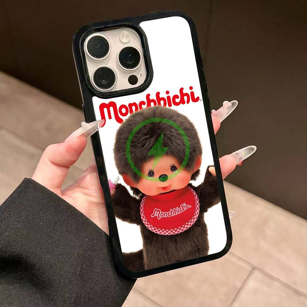 Cute M-monchhichis-s Magnetic Matte Phone Case For IPhone 16 17 15 14 13 12 11 For Magsafe Wireless Charge Cover