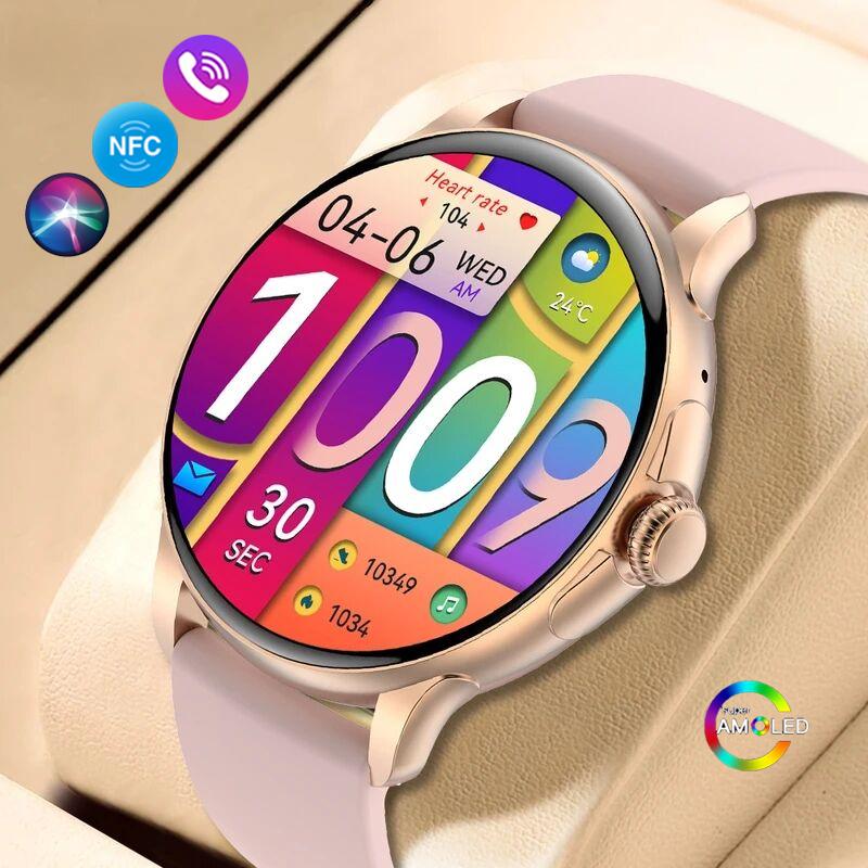 Bluetooth Call Smart Watch Women 1.43inch Amloed Watches Men Sports Fitness Tracker Heart Rate Smartwatch For Android IOS