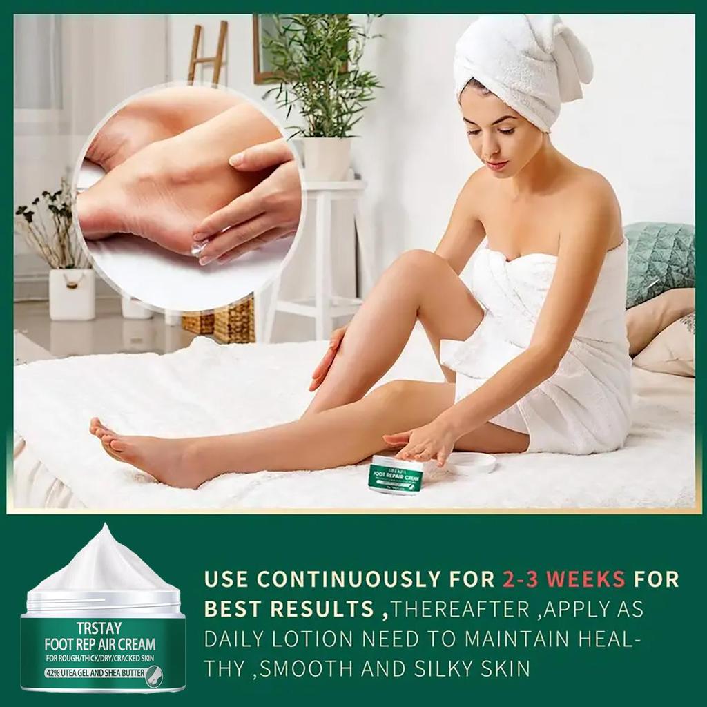 Восстанавливающий крем для ног, который осветляет тон кожи, увлажняет, осветляет тусклость и укрепляет кожу.